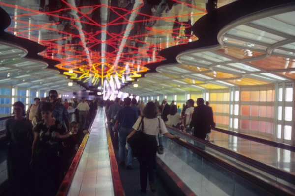 How Fast Can a Moving Walkway Move?