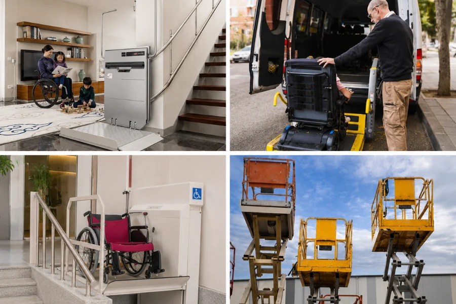 Platform lift weight capacity for residential, commercial and industrial applications