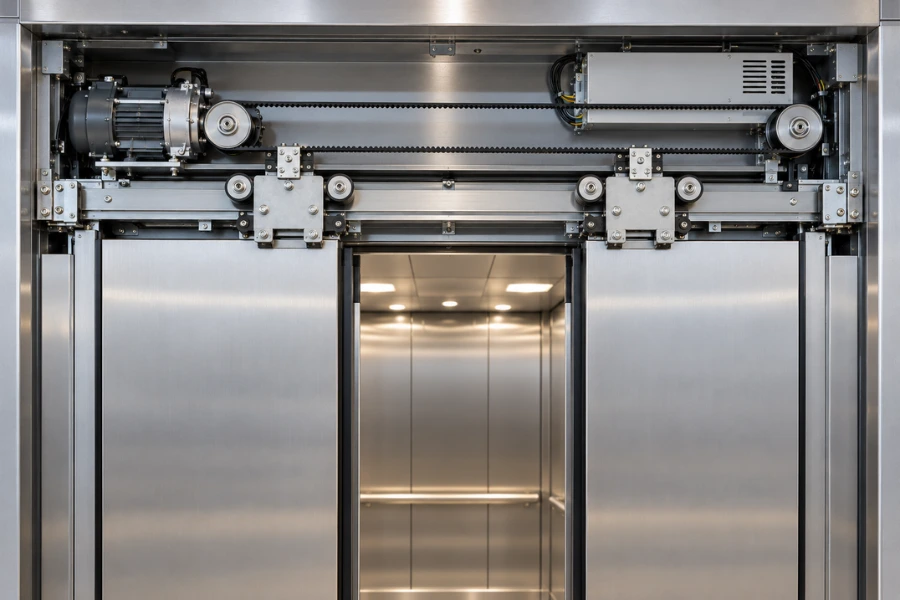 Elevator door operator and automatic door drive system